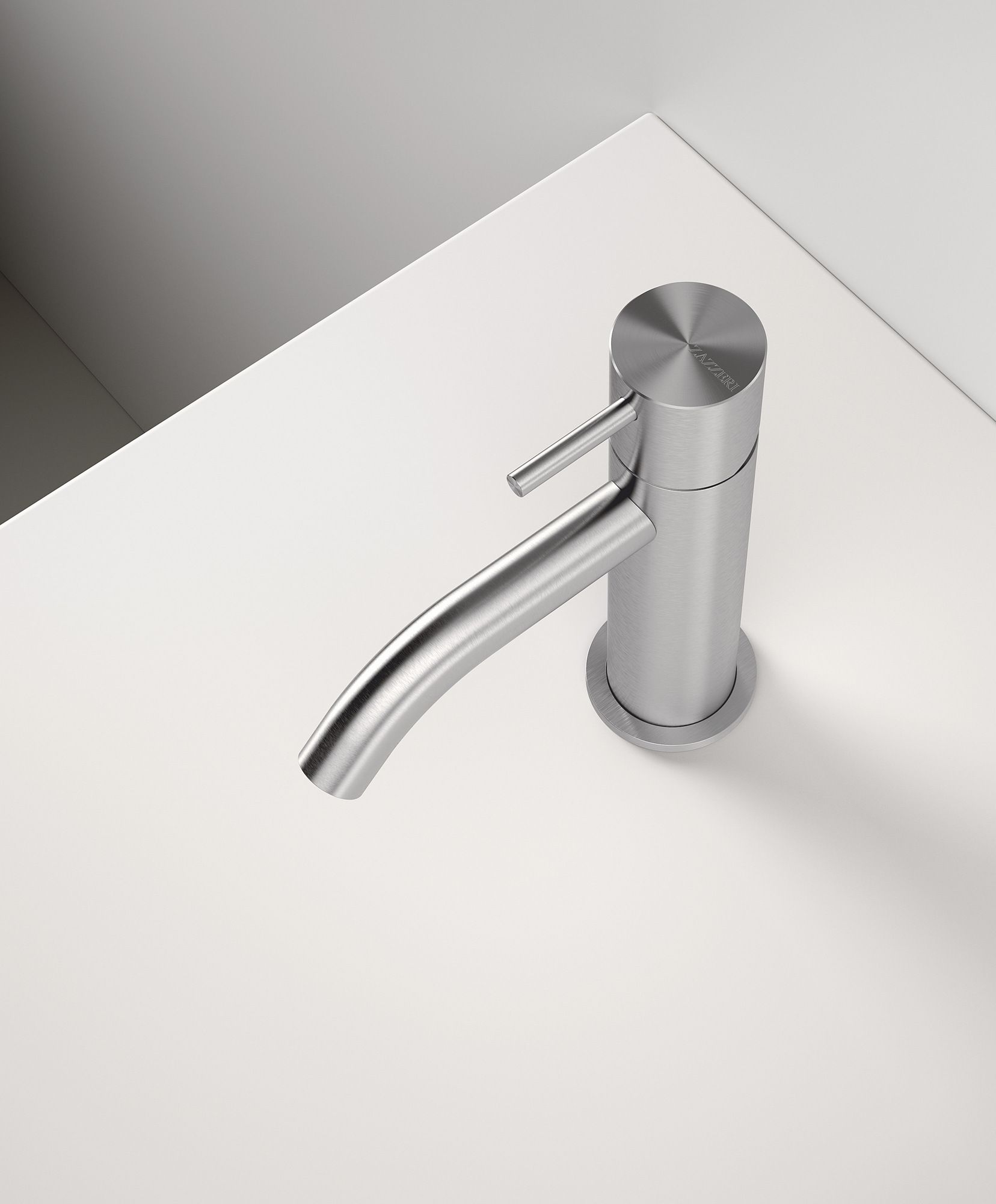 Однорычажный смеситель для раковины из нержавеющей стали Zazzeri Z316 MONO ARCH-00095621 - Вид №1