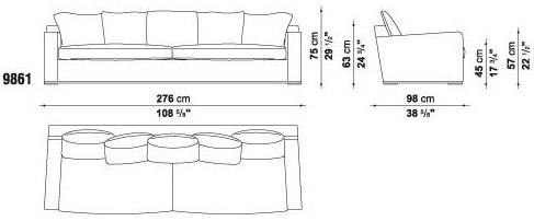 Maxalto Диван из ткани Imprimatur sun-id-1481552 - Вид №2