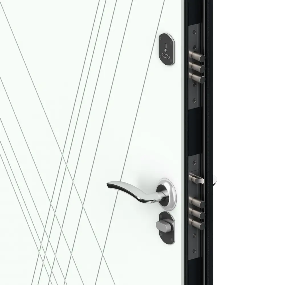 Дверь входная металлическая Оптим 88x205 см левая цвет белая графика DOORHAN STLM-2132623 - Вид №3