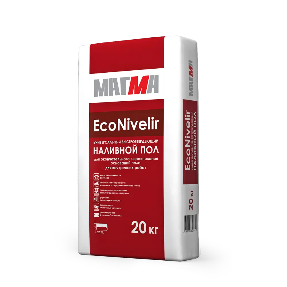 Наливной пол Магма Eco Nivelir 20 кг STLM-2203600