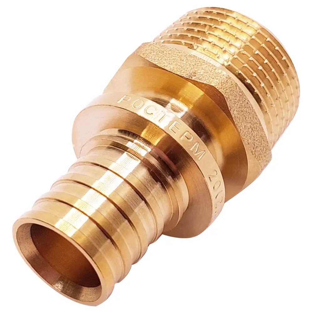 Переходник РОСТЕРМ 3/4"×20 мм для труб PEX-а 82107672 STLM-0019107