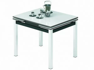 Обеденный стол раздвижной с белым стеклом венге Leset "Париж 1Р" IMPEX  00-3967138 Белый;венге