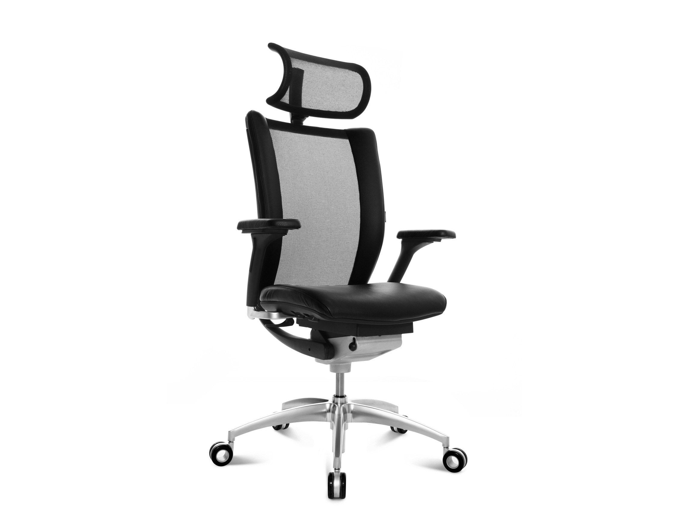 5-спицевое кожаное регулируемое по высоте офисное кресло Wagner ARCH-00085281 - Вид №1