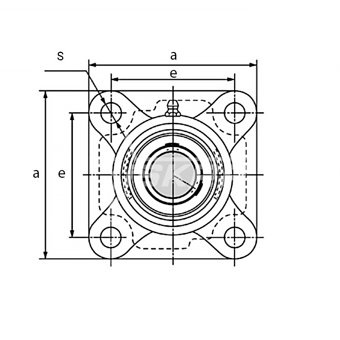 IS1985 Подшипниковый узел UCF207 ISKRA  - Вид №1