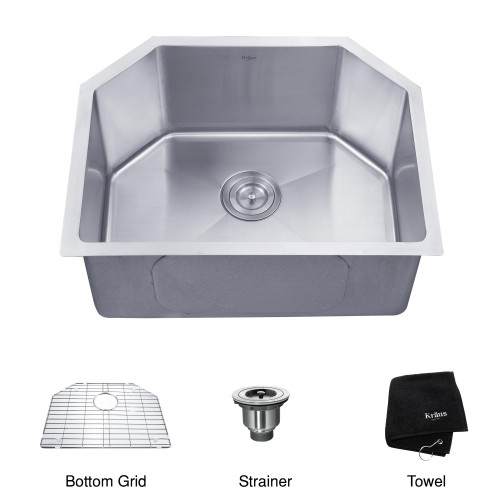 KHU122-23 Мойка кухонная прямоугольная Krausru  - Вид №5