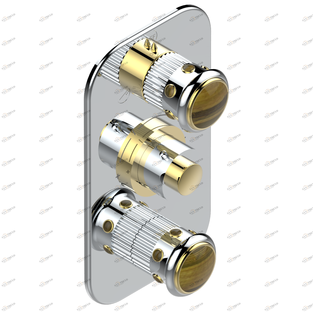 U7E-5540BE Внешняя часть с ручками регулировки для арт. G00-A00-5540AE Thg-paris Trocadéro тигровый глаз Хром/золото U7E 5540BE CAT.A