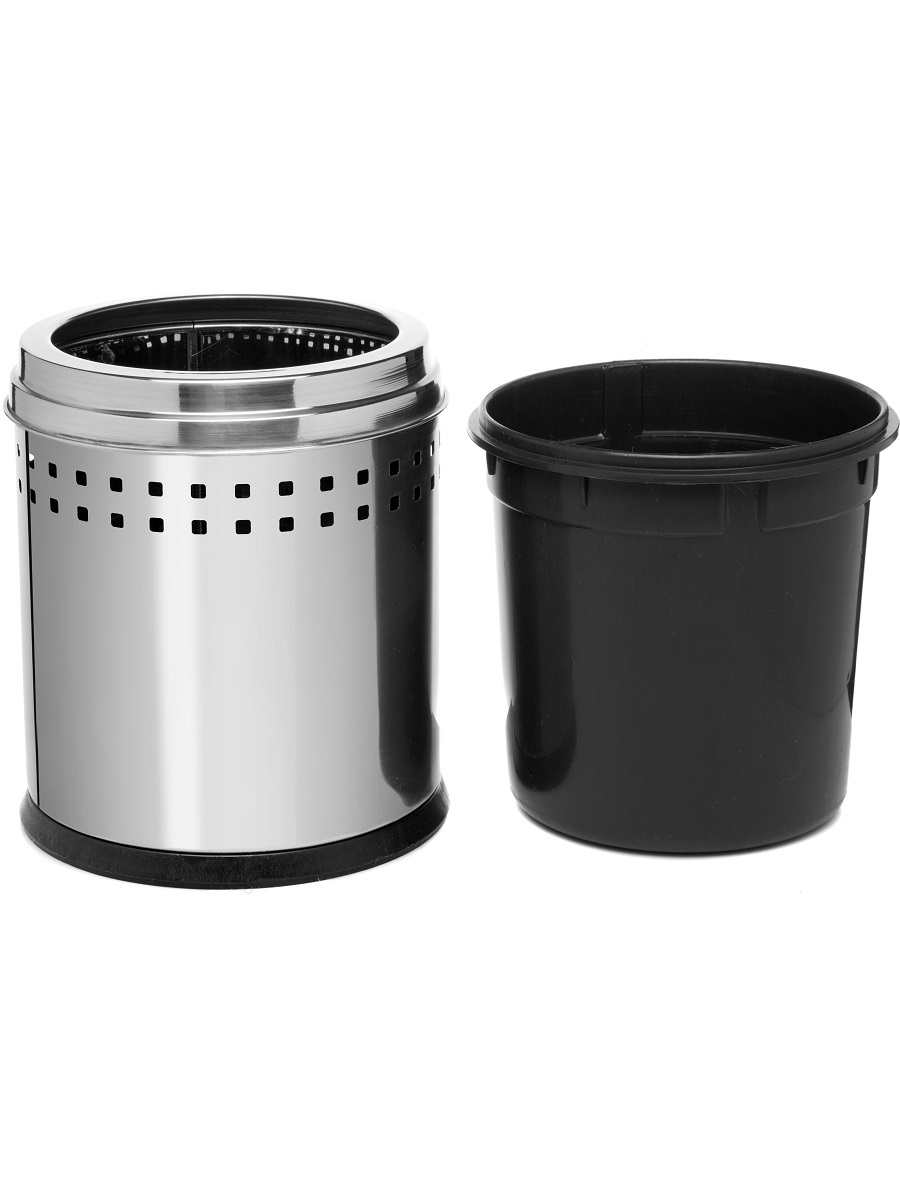 Ведро для мусора  без крышки Lupus 5L Chrome NAVAKO 11103 - Вид №1