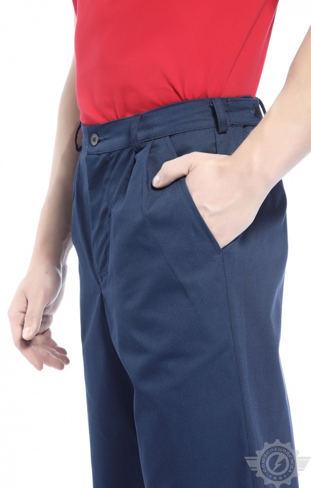 65566 Брюки "Гарант" синие  Летняя спецодежда  размер 52-54/170-176  - Вид №9