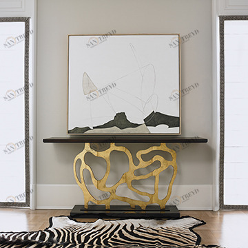 Консольные столы 07200-850-003 Sculpted Console - Gold Ambella 
