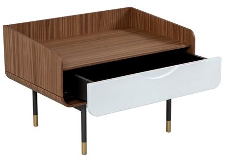 Tonin Casa Прямоугольная тумбочка из орехового дерева с ящиками Opera sun-id-1491176 - Вид №1