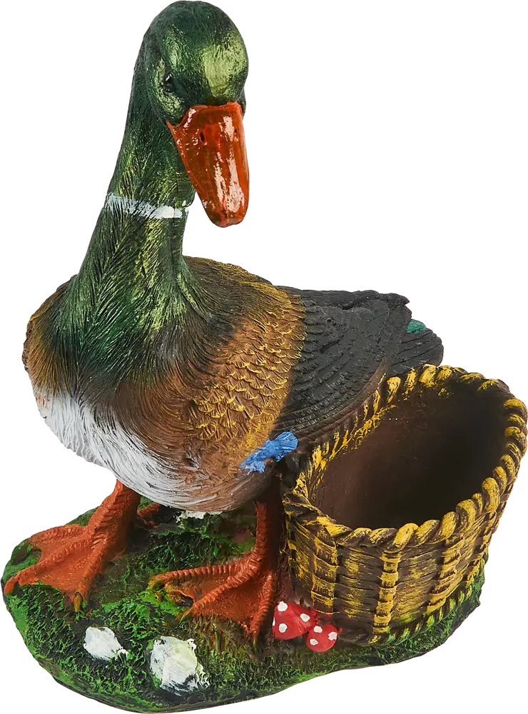 Santreyd Садовая фигура Селезень с цветочной корзиной 86577639