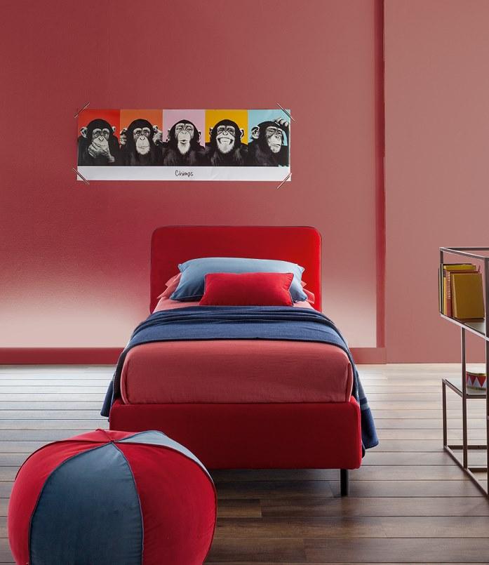 Twils Односпальная кровать с мягким изголовьем Frick sun-id-1474007 - Вид №1