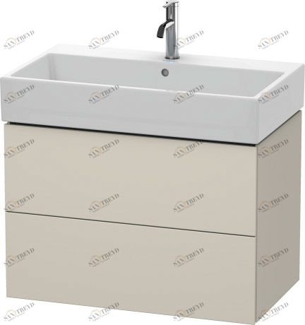 LC627709191 L-Cube Тумбочка подвесная Серо-коричневый декор Duravit