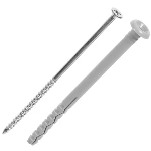 Дюбель-гвоздь гриб Standers 8x120 мм нейлон цвет серый 8 шт.