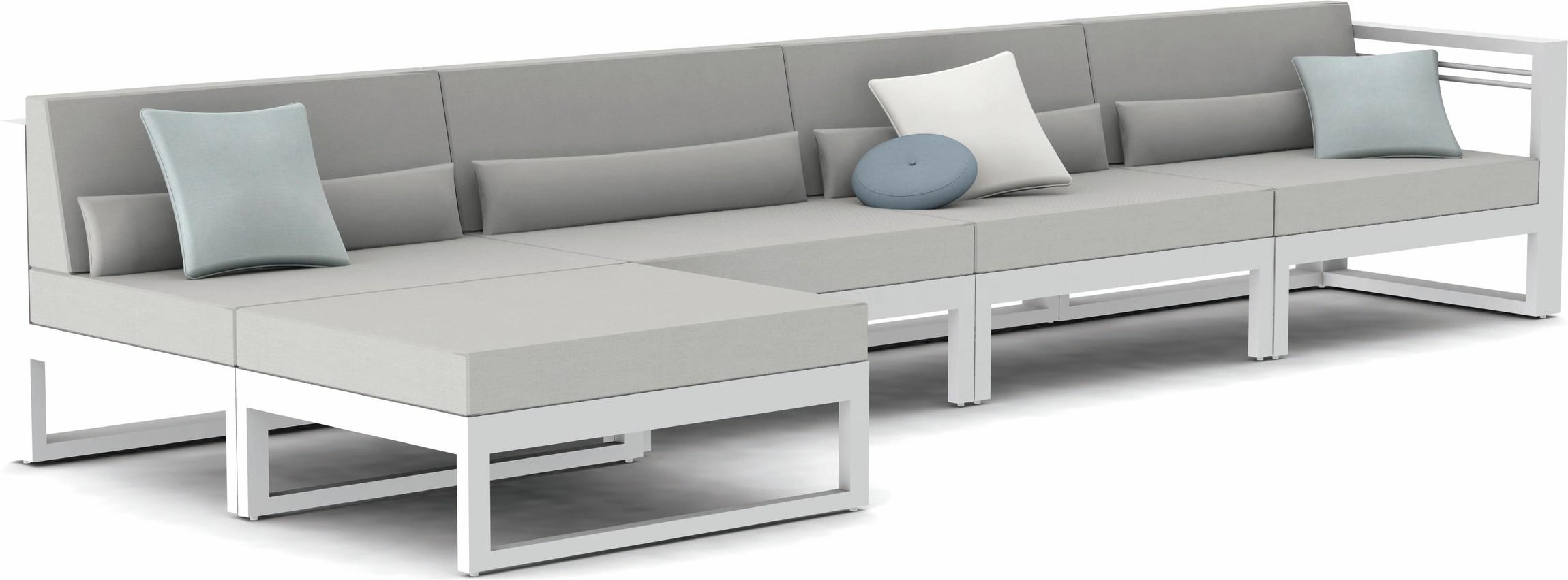 MNST1136 Concept 4 белый текстиль белый слева Manutti Fuse