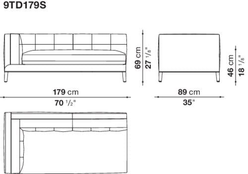 Угловой диван из ткани Maxalto Dives Soft ARCH-00042072 - Вид №8