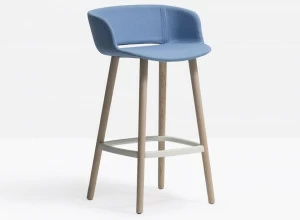 Pedrali Табурет из ткани с подлокотниками и подставкой для ног Babila