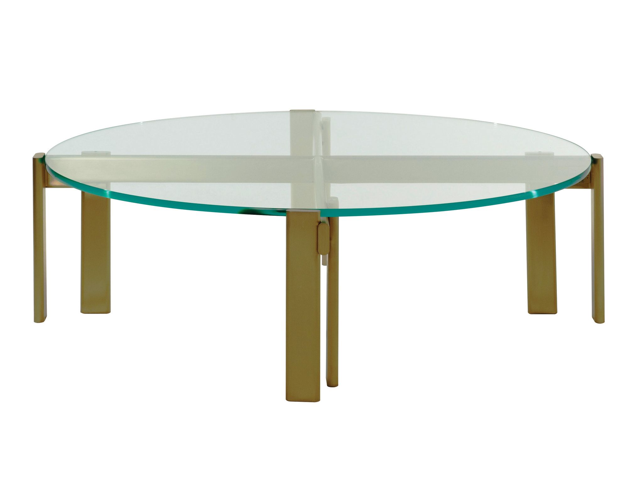 Круглый стеклянный журнальный столик ROCHE BOBOIS Париж Панаме ARCH-00034200