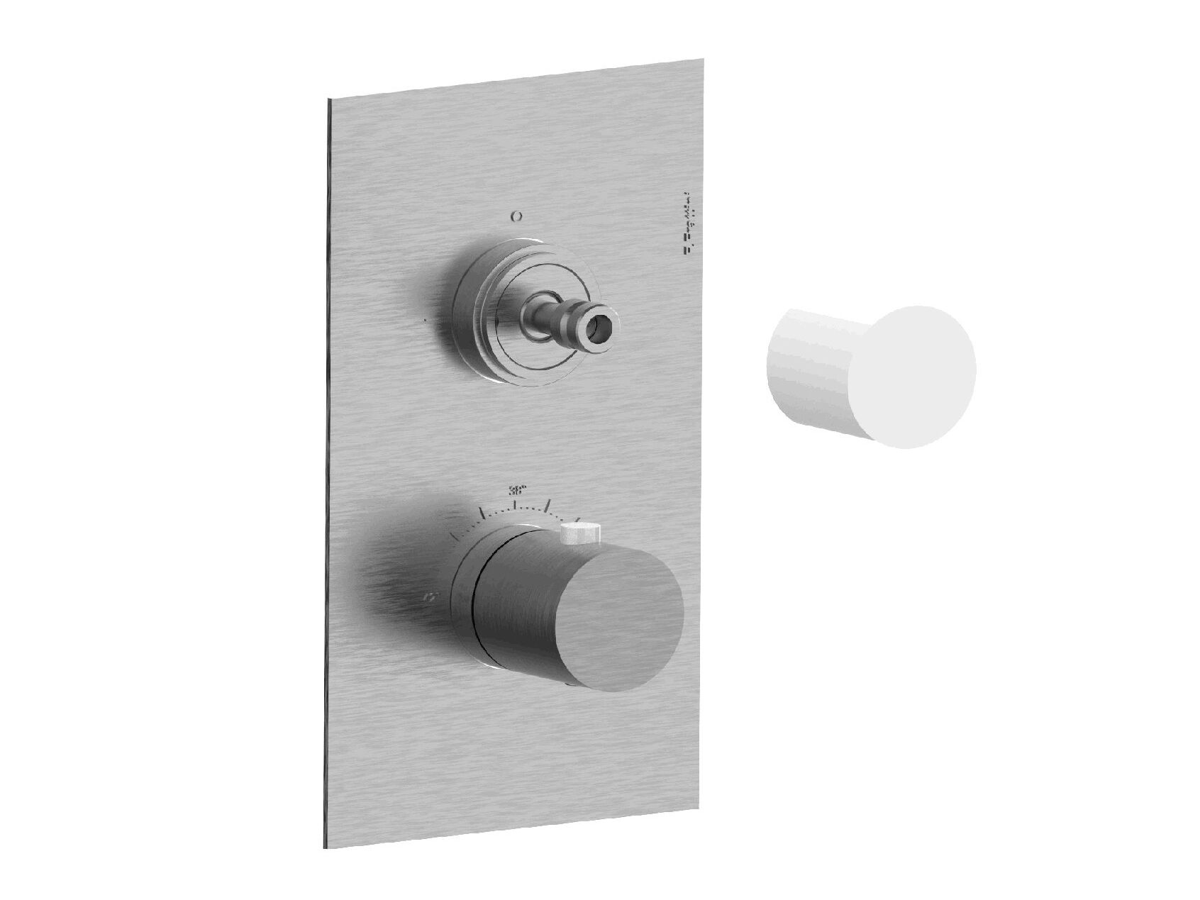 Термостатический смеситель для душа из нержавеющей стали с переключателем Rubinetterie Frattini Pepe XL 316 ARCH-00146025