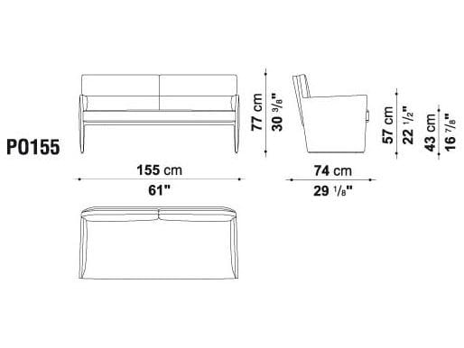 2-местный тканевый диван B&B Italia Project поза ARCH-00083306 - Вид №2