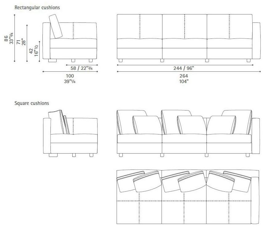 Poltrona Frau Модульный диван La collezione - divani e poltrone sun-id-1459157 - Вид №42