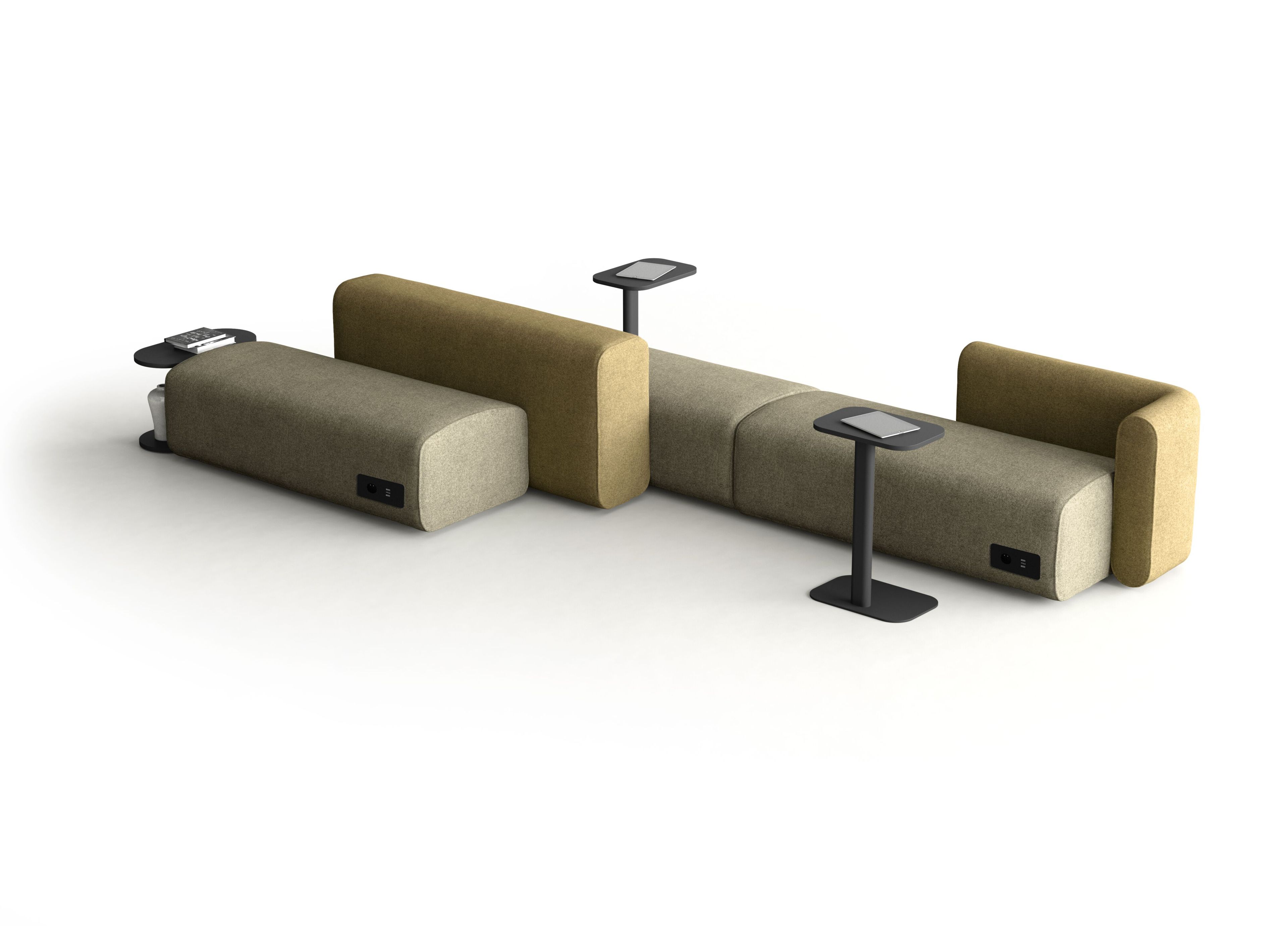 Ткань мягкая модульная скамья для контракта Leyform Noà ARCH-00017966 - Вид №6