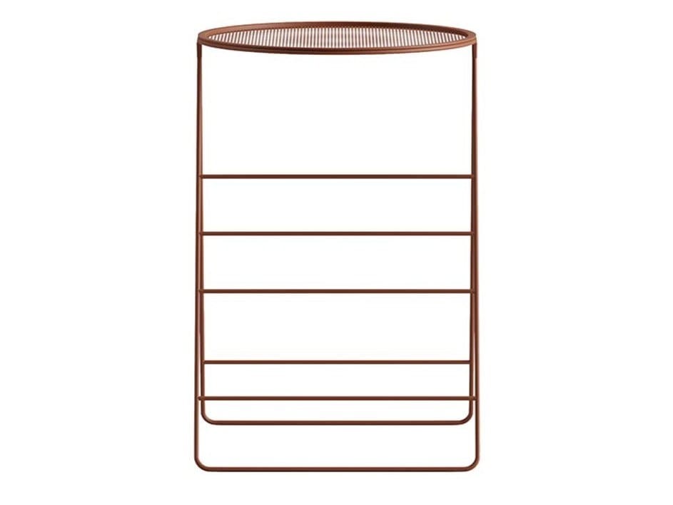 Высокий окрашенный металлический журнальный столик с подносом Ersa HI ARCH-00153049 - Вид №8