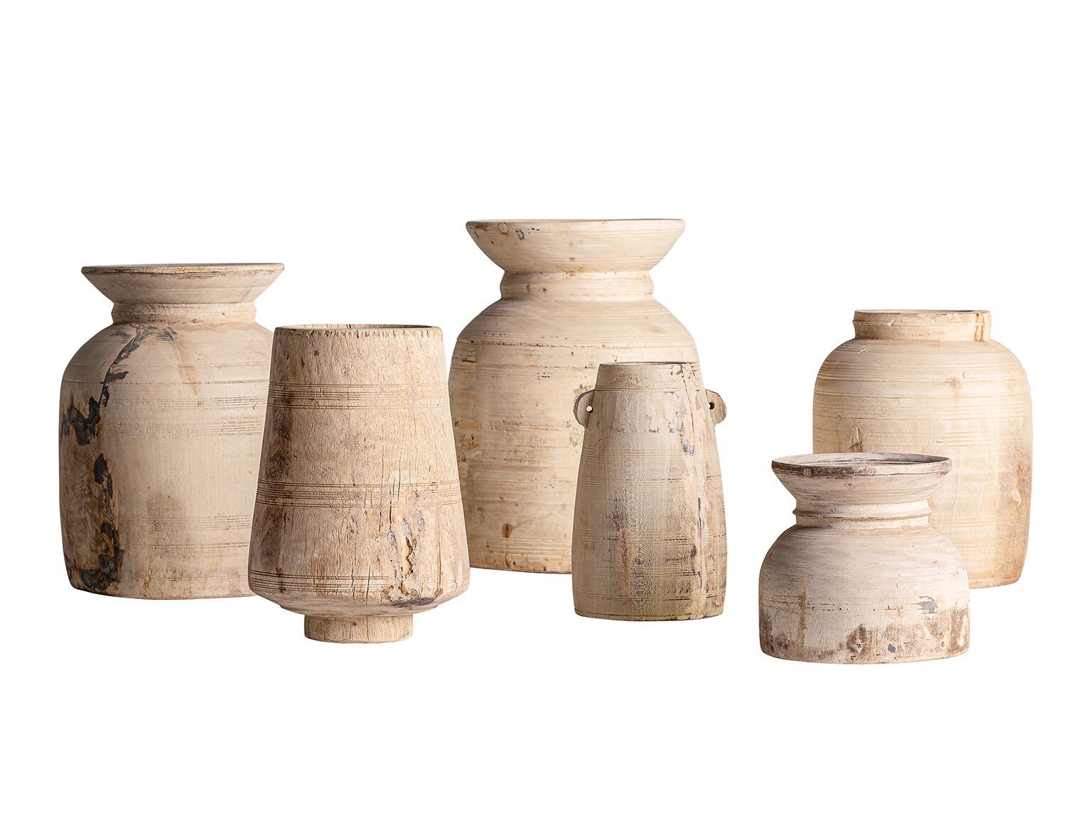 Деревянная круглая ваза ручной работы Vical Home RAYNAL ARCH-00134866 - Вид №1