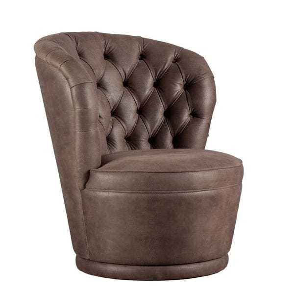 Кресло мягкое круглое коричневое PUCCINI UNICO ДИЗАЙНЕРСКИЕ 248956 Венге  - Вид №1