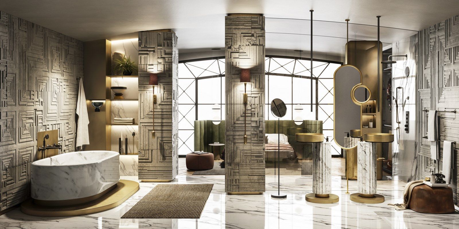 Металлический настенный ручной душ для душа Gessi Venti20 ARCH-00035432 - Вид №1