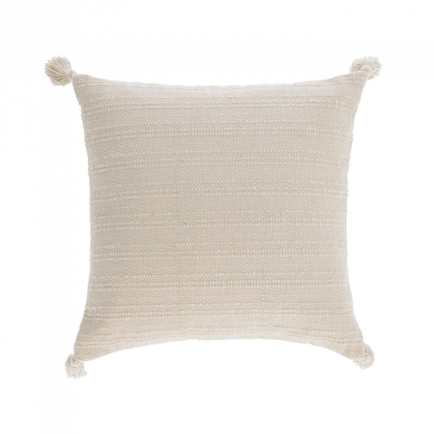 099961 Чехол для подушки 45х45 плотный хлопок бежевого цвета La Forma Devi  - Вид №1