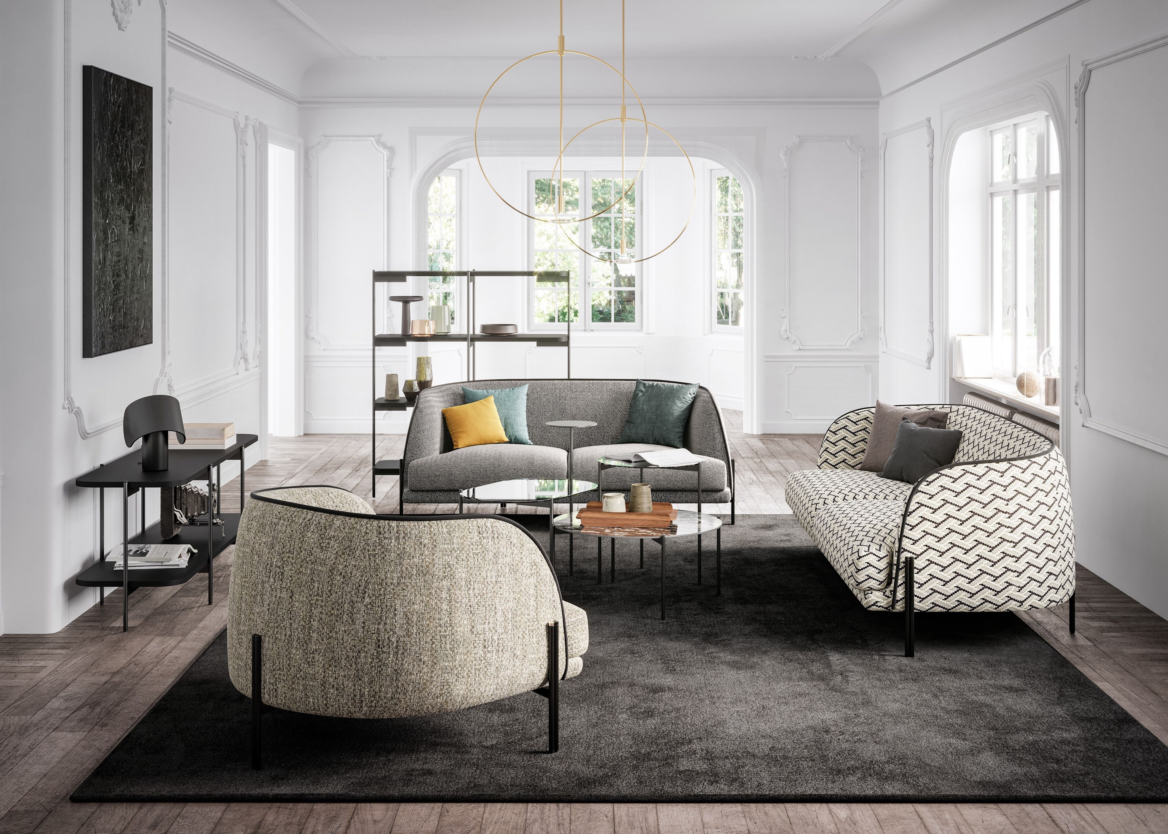 Деревянный низкий круглый журнальный столик Liu Jo Living Collection ARCH-00125634 - Вид №3