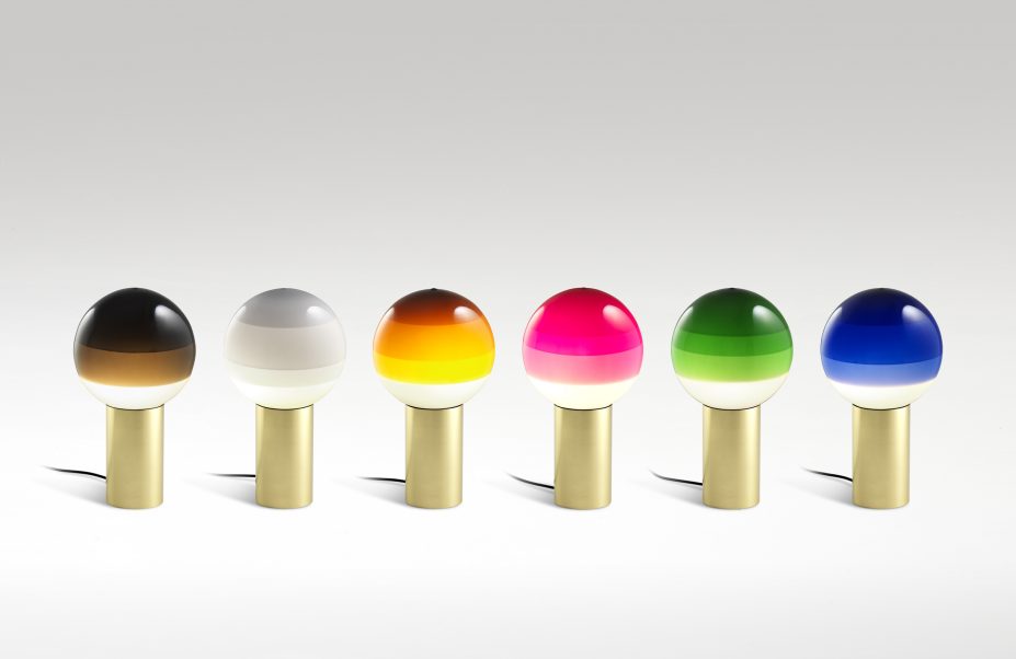 085699 Настольный светильник S оранжевый-латунь Marset Dipping Light 