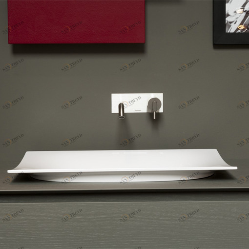 FOGLIO81 Накладная раковина под столешницу  овальная Antoniolupi 