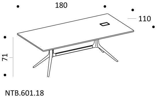 ICF Прямоугольный стол Notable sun-id-1464773 - Вид №1