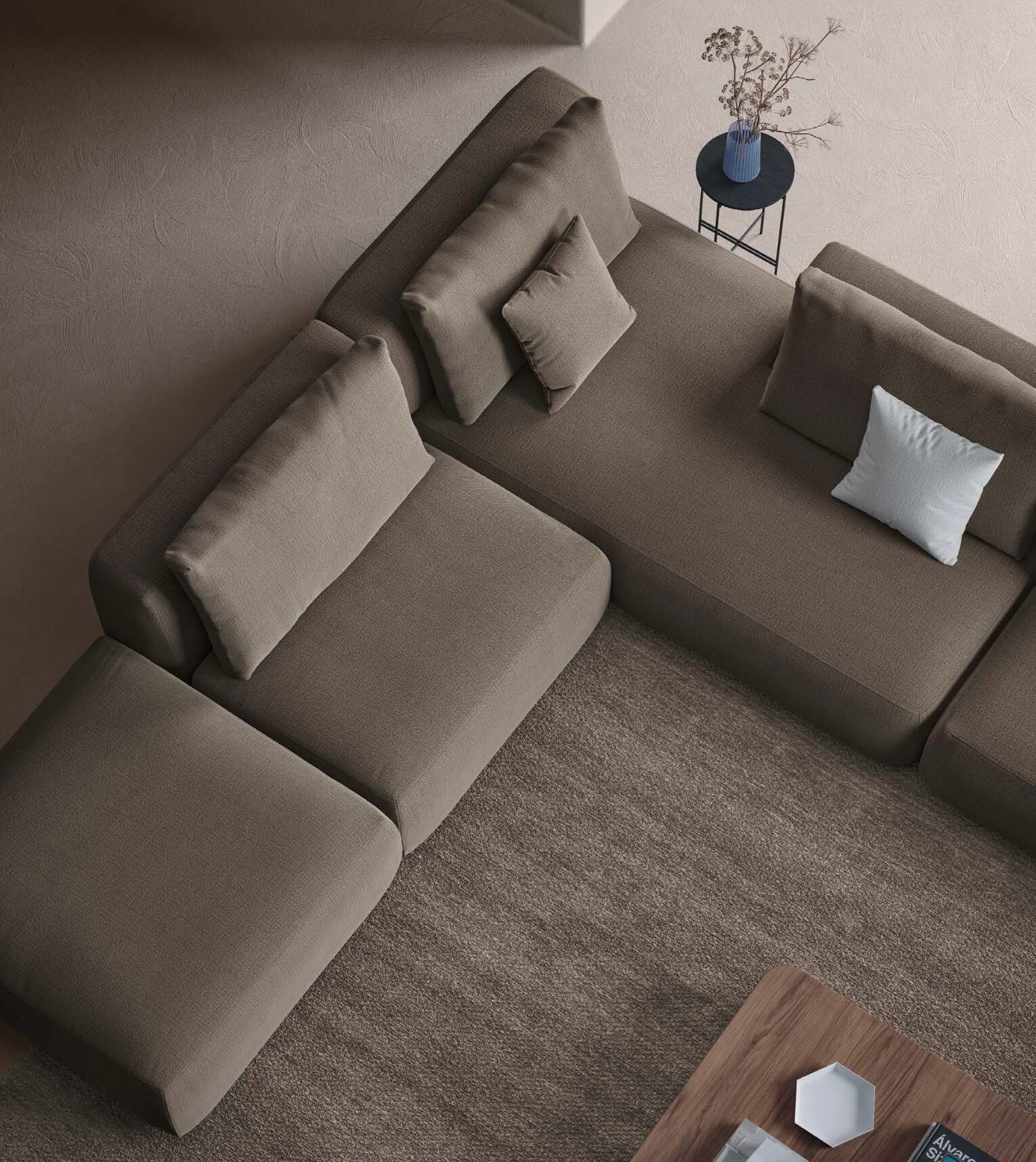 Тканевый диван с полуостровом Marac Mistral ARCH-00092642 - Вид №5