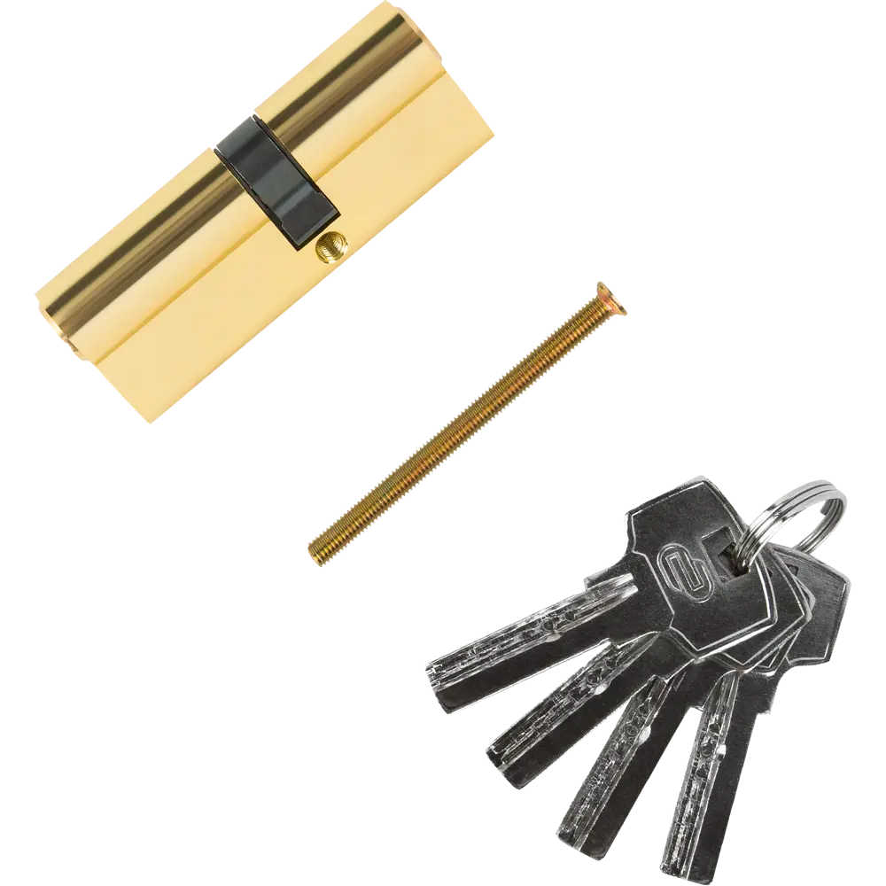 Цилиндр дверной Standers TTAL1-3545GD золотистый с ключами 82625310 STLM-0032185 - Вид №1