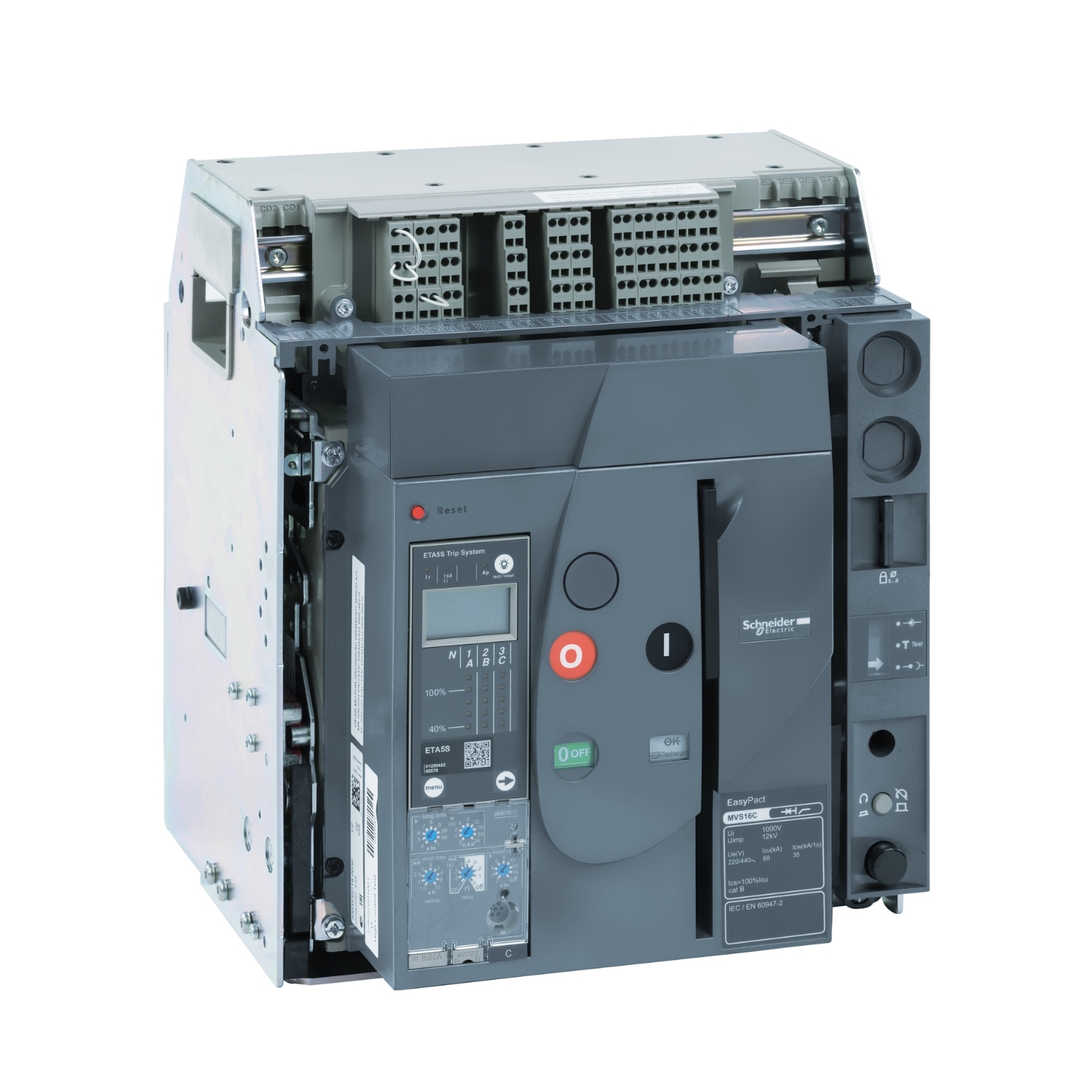 MVS12C3MW6A АВ MVS1 1250A 50KA 3P РУЧН.ВЫКАТ. ETA6G Schneider Electric EasyPact 