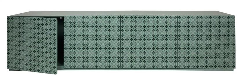 Barba design Буфет из лакированной древесины с распашными дверцами Tiles 54.e6 - Вид №1