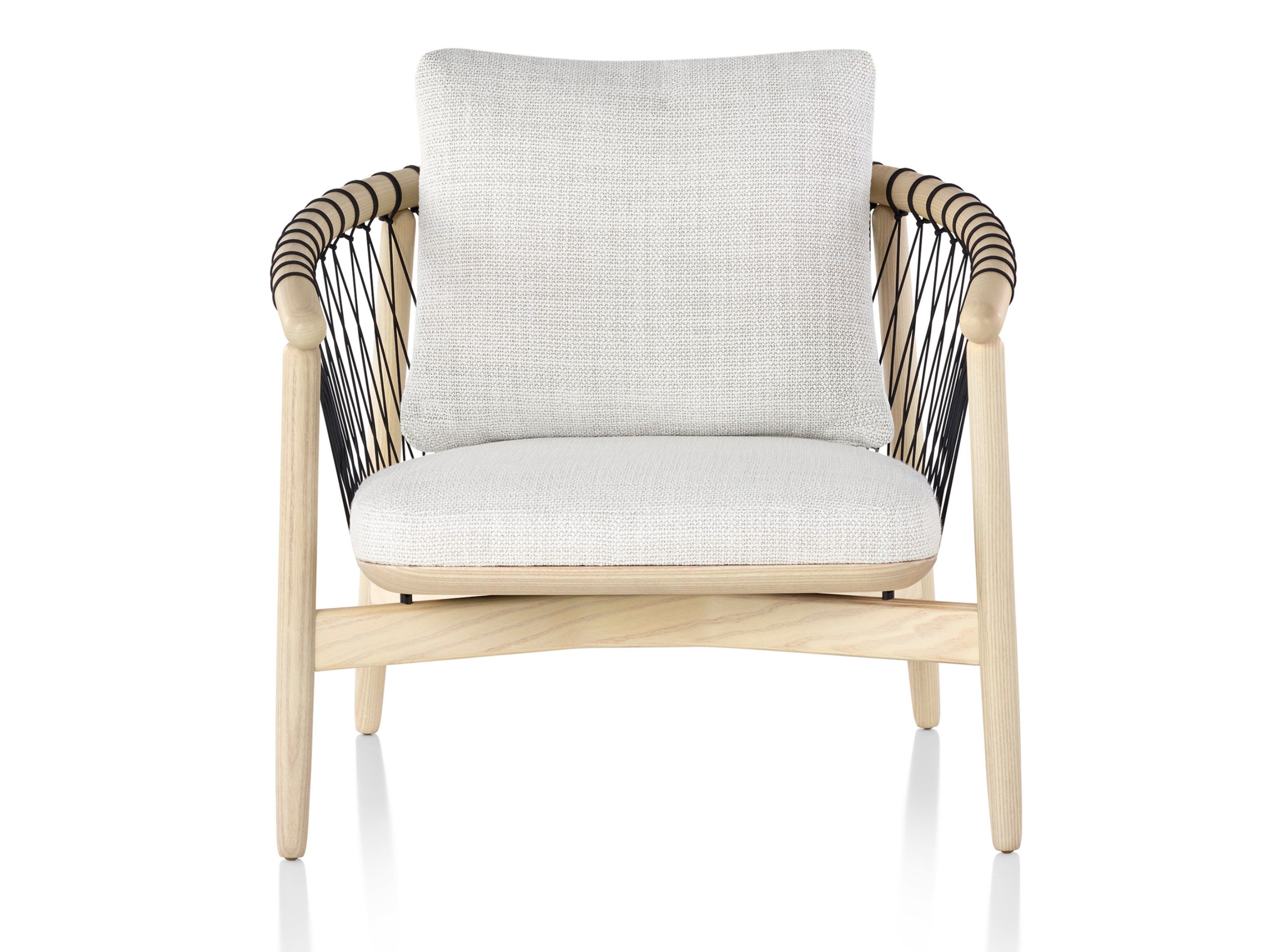 Кресло из дерева и ткани с подлокотниками Herman Miller Crosshatch ARCH-00123148