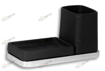 Стакан настольный Novaservis Metalia 4 6472.5 с мыльницей 64725