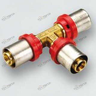 Тройник ред.  26х16х26 пресс TIEMME 1650026