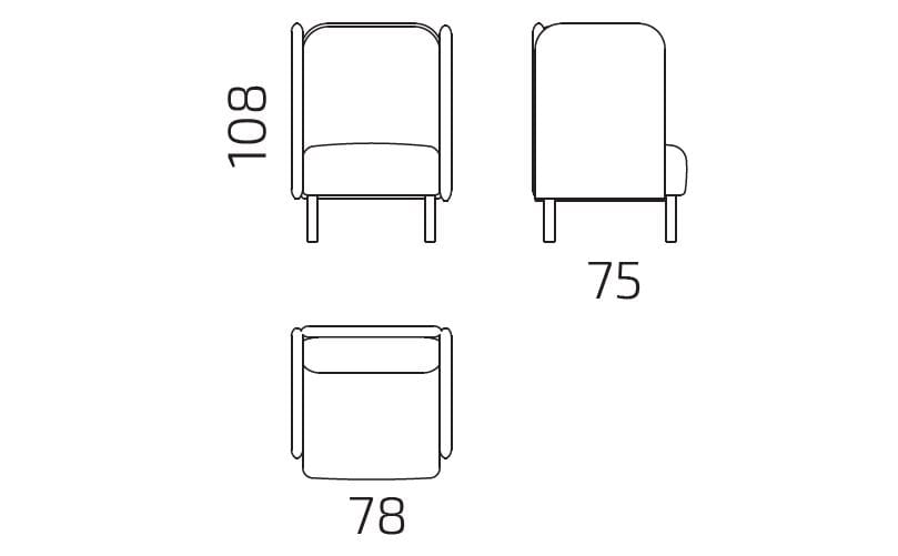 Креслице Intuit by Softrend август ARCH-00054310 - Вид №5