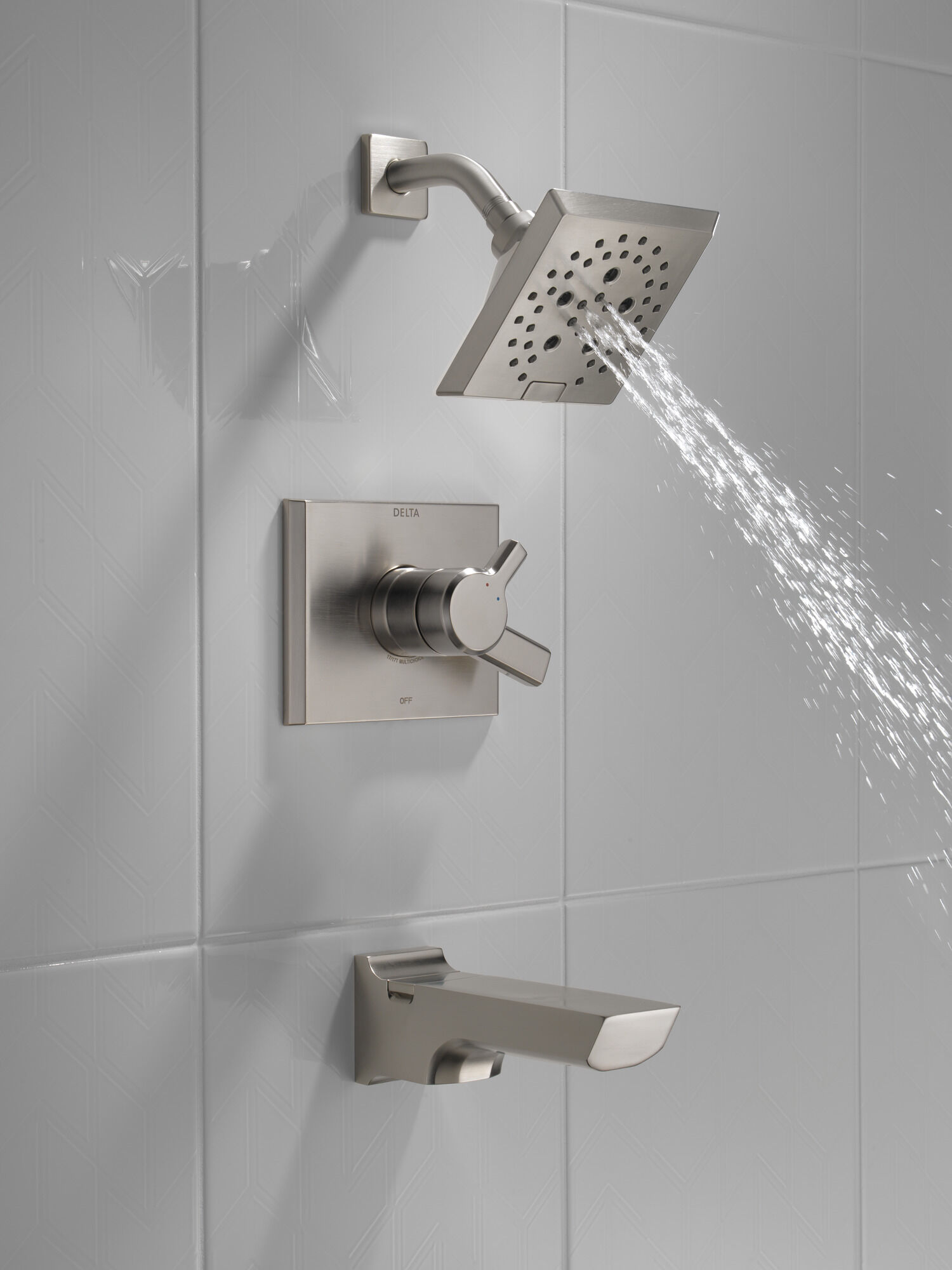 Monitor® 17 Series H2Okinetic® для ванны и душа Delta Faucet T17499-SS - Вид №6