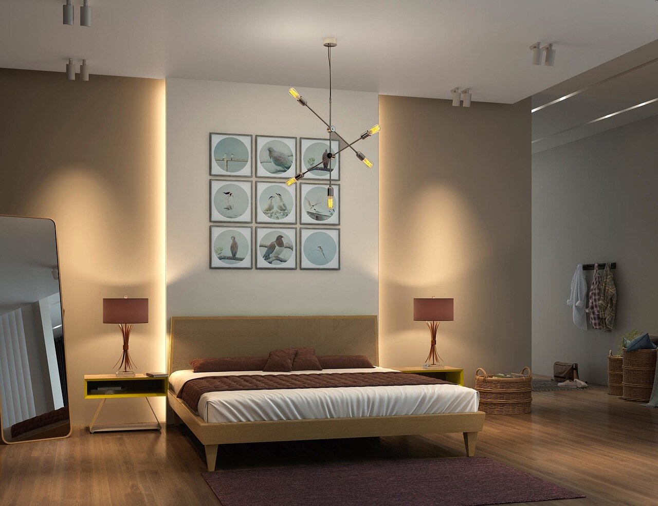 Кровать деревянная 200х200 Sens светло-коричневая BRAGIN DESIGN ДИЗАЙНЕРСКИЕ 256506 Бежевый  - Вид №3