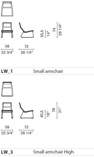 Cappellini Санное кресло из кожи Low pad sun-id-1356423 - Вид №5