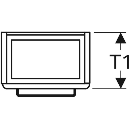 862041000 Шкафчик для раковины Geberit Renova Compact, с одной дверью, с укороченным вылетом Geberit  - Вид №2