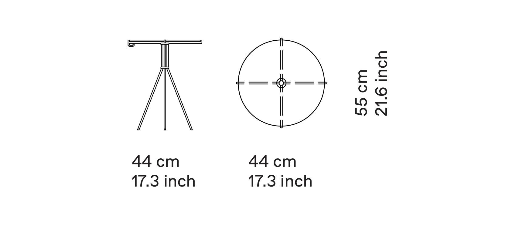 Круглый стальной журнальный столик DIZA OX THE TABLE ARCH-00130385 - Вид №6