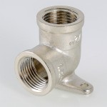 VTr.751.N.0004 Фитинг резьбовой – угольник с креплением (водорозетка) Valtec 1/2"  - Вид №3
