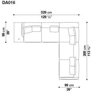 B&B Italia 3-х местный тканевый диван с шезлонгом Dock sun-id-1355318 - Вид №54